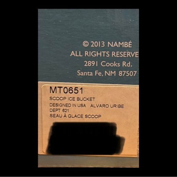 NWT | Scoop Ice Bucket | Nambe Gourmet | Acacia Wood & Stainless Steel - Picture 9 of 12